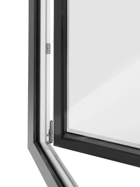 Okno DUOLINE wykonane w systemie drewniano-aluminiowym